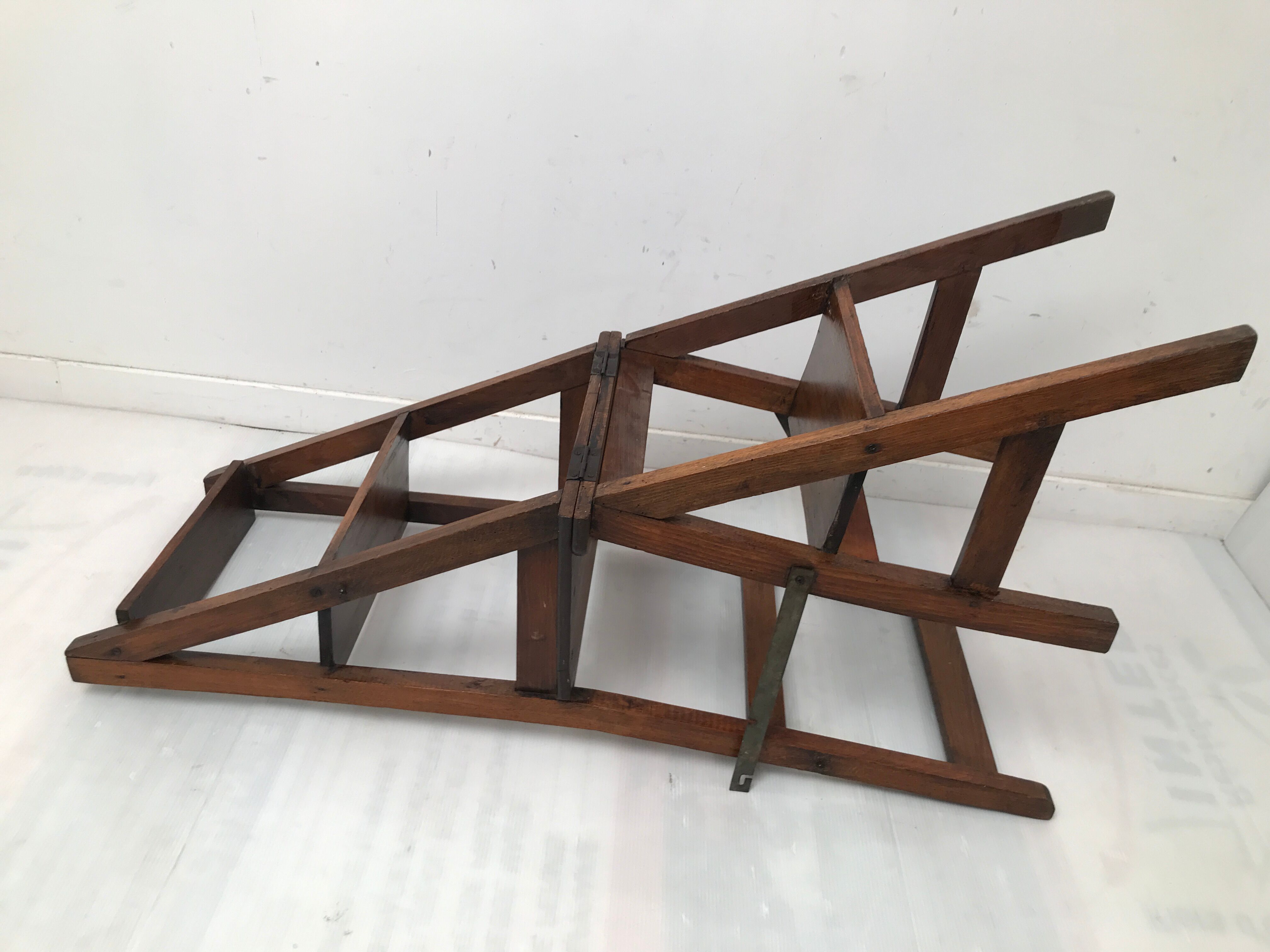 Vintage bookcase stepladder chair