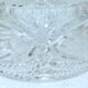 Salad bowl in cut and chiseled crystal