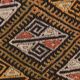 5x7 Dark Brown Vintage Kilim Rug, 153x202 Cm
