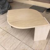Vintage water drop travertine coffee table