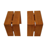 Pair of Charlotte Perriand stools for Les Arcs 1960