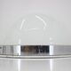 Unique set of six large Bauhaus chrome ceiling lamps/flush mounts, 1940s
