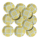 Dessert plates Salins France towel pattern from the 50s-60s.