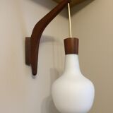 Scandinavian wall light teak 1960