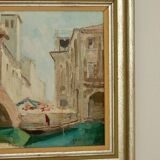 Painting "Scene of Venice" by Knut Norman