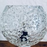 Porcelain table lamp and glass globe
