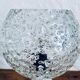 Porcelain table lamp and glass globe