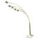 Danish Arc Floor Lamp by Bilka Brass Marble, 1970s