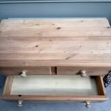 Renovated English pine chest of drawers