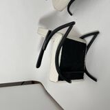 Set of Czechian Art Deco Black Laquered Lounge Chairs attributed to J. Halabala for Up Závody, 1930s