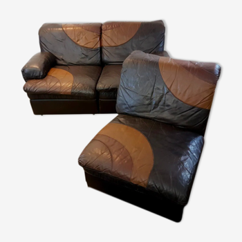 Canapé modulable et fauteuil des années 70 de UBU