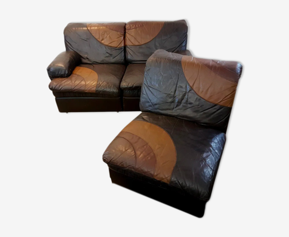 Canapé modulable et fauteuil des années 70 de UBU
