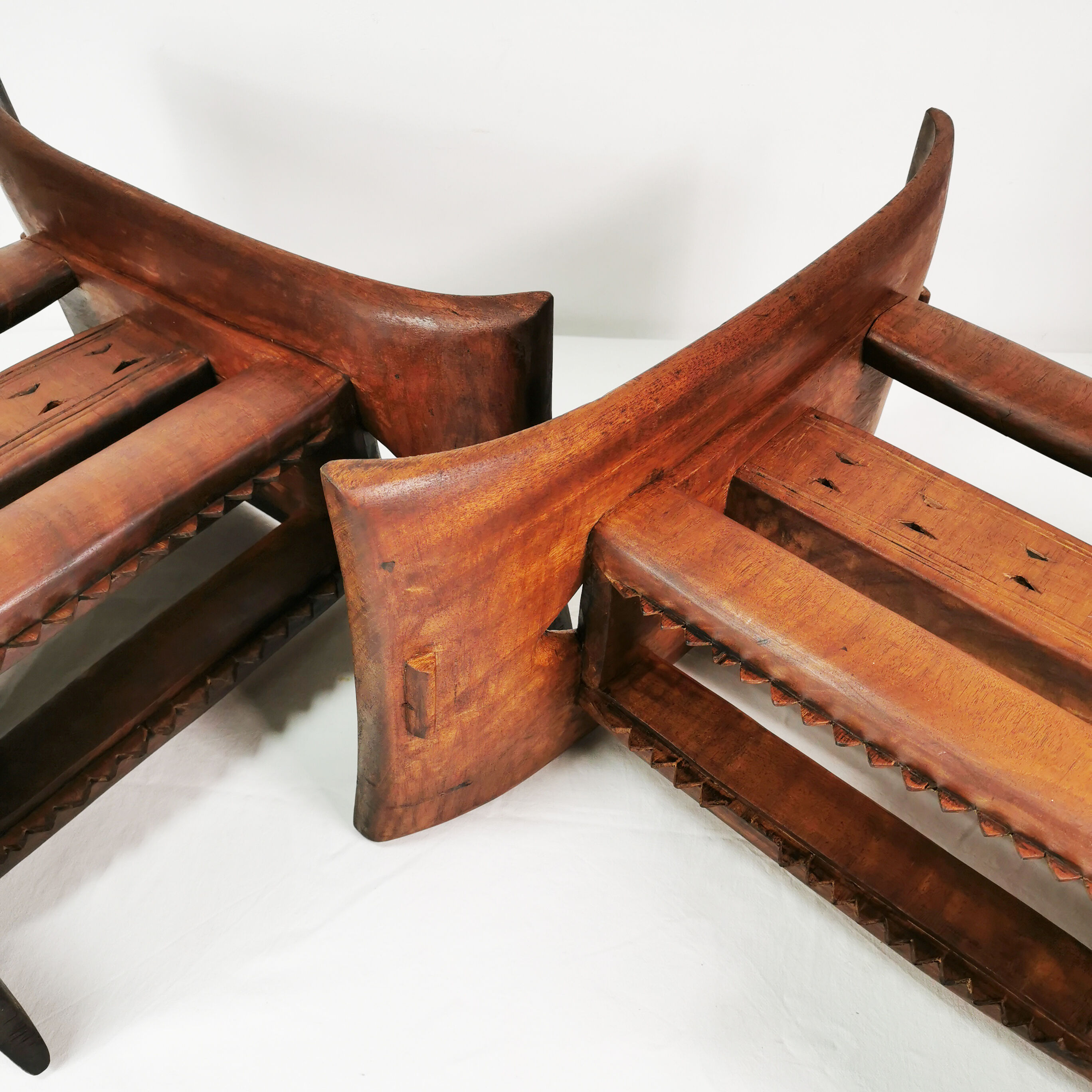 Ashanti-Akan Stools, Gahana, 1950s