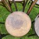 Set of 8 mismatched bistro chairs