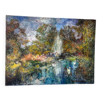 Landscape signed Wicinska (1921)