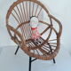 Fauteuil enfant vintage années 60/70 rotin et osier