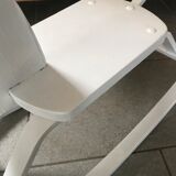 Cheval à bascule en bois blanc