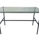 French coffee table by Pierre Guariche, published by Steiner, in glass and steel.