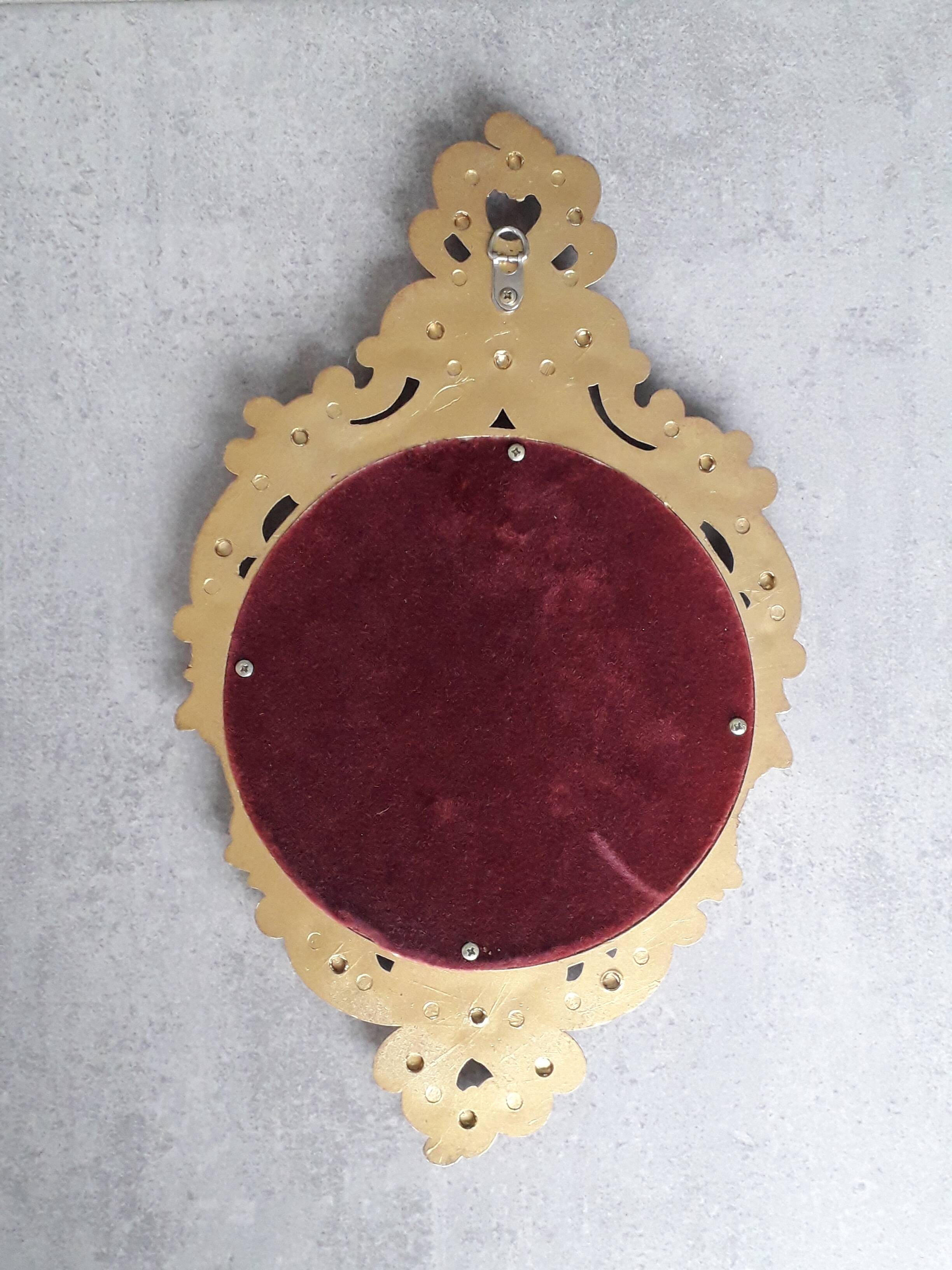 Vintage gold wall mirror