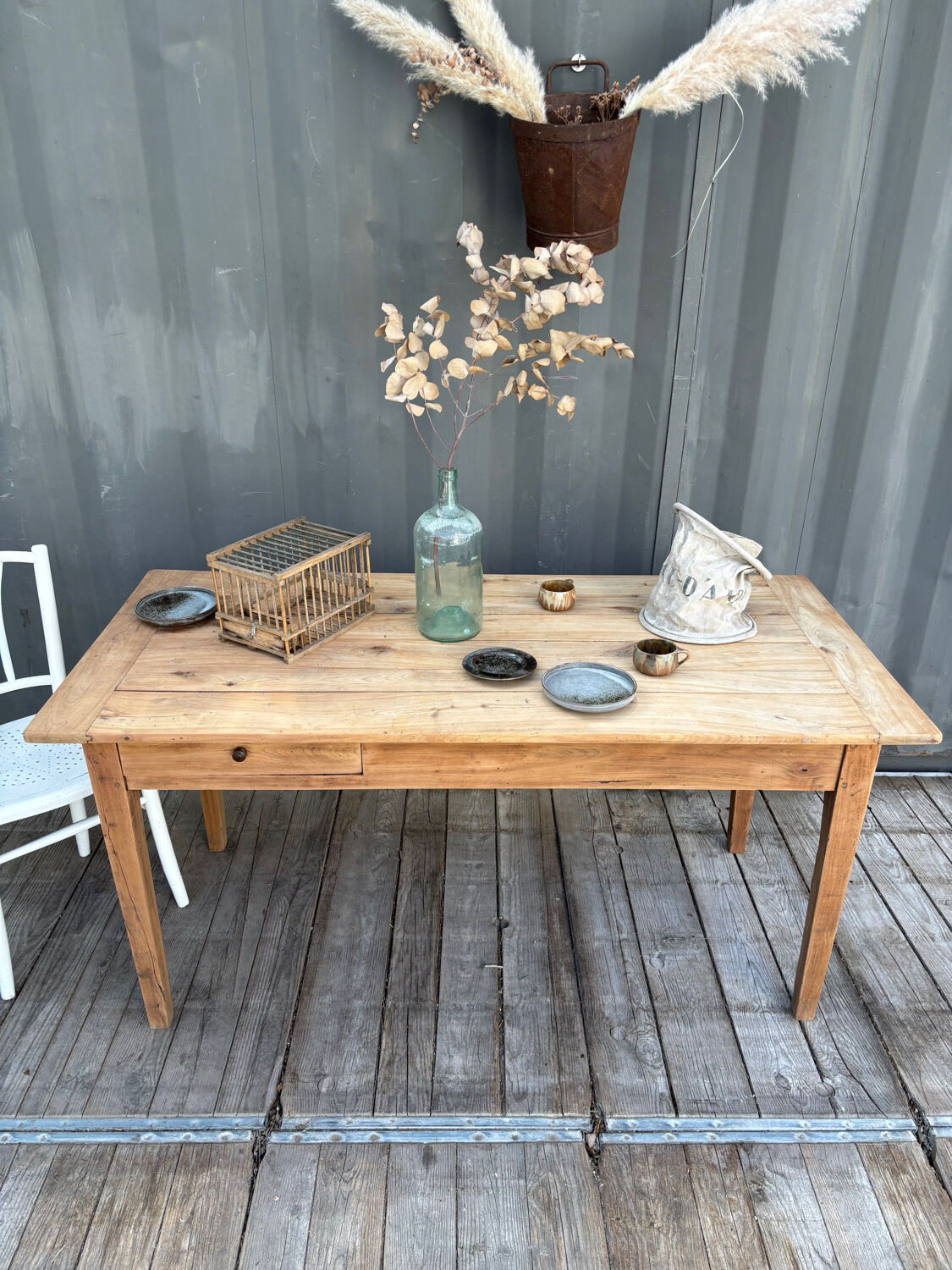 Old farmhouse table