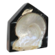 Ashtray, resin and mother-of-pearl inclusions, in the style of Jean Claude Dresse, 1970, vintage