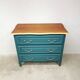 Vintage cherry wood commode refurbished