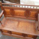 Banc coffre en chêne