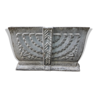Art deco enamelled cast iron planter