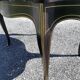 Napoleon III black lacquered wood and brass table