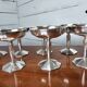Coupe à champagne art déco en métal argenté x 12
