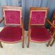 Suite de 4 fauteuils Directoire en acajou