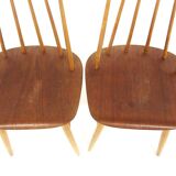 Set of 2 "Fanett" teak chairs by Ilmari Tapiovaara, Sweden, 1960