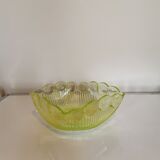 Square art deco salad bowl in Ouraline