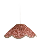 Suspension with printed floral design Françoise "auburn flowers"