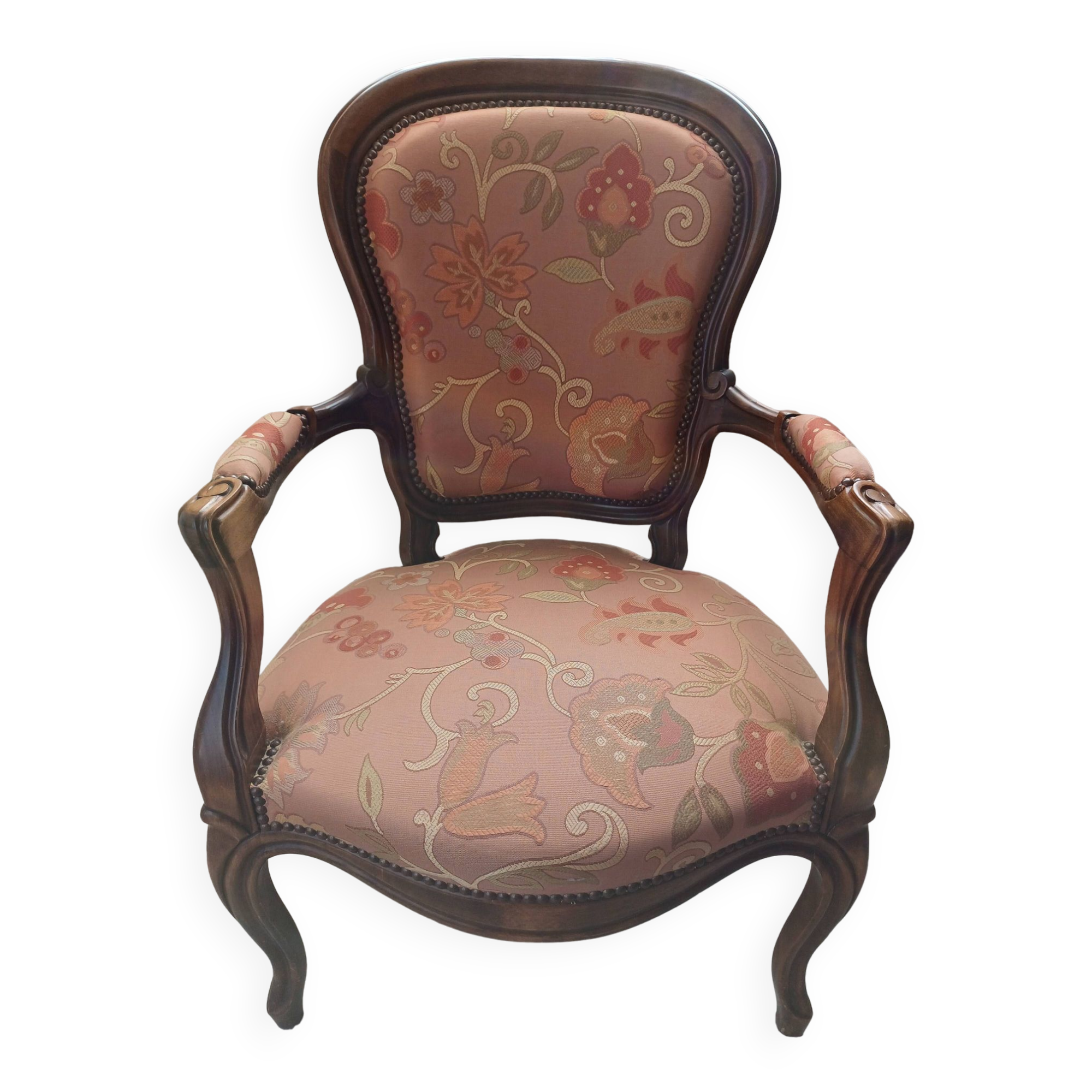 Chaise accoudoir Louis Philippe
