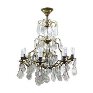 lustre cage à 8 lumières
