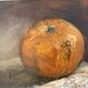 Vintage Still life with Pumkin oil Painting on Canvas signed