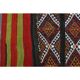1970s Vintage Turkish Oushak Handmade Wool Cotton Orange Runner Rug 136x327