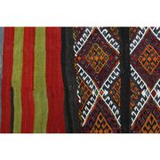 1970s Vintage Turkish Oushak Handmade Wool Cotton Orange Runner Rug 136x327