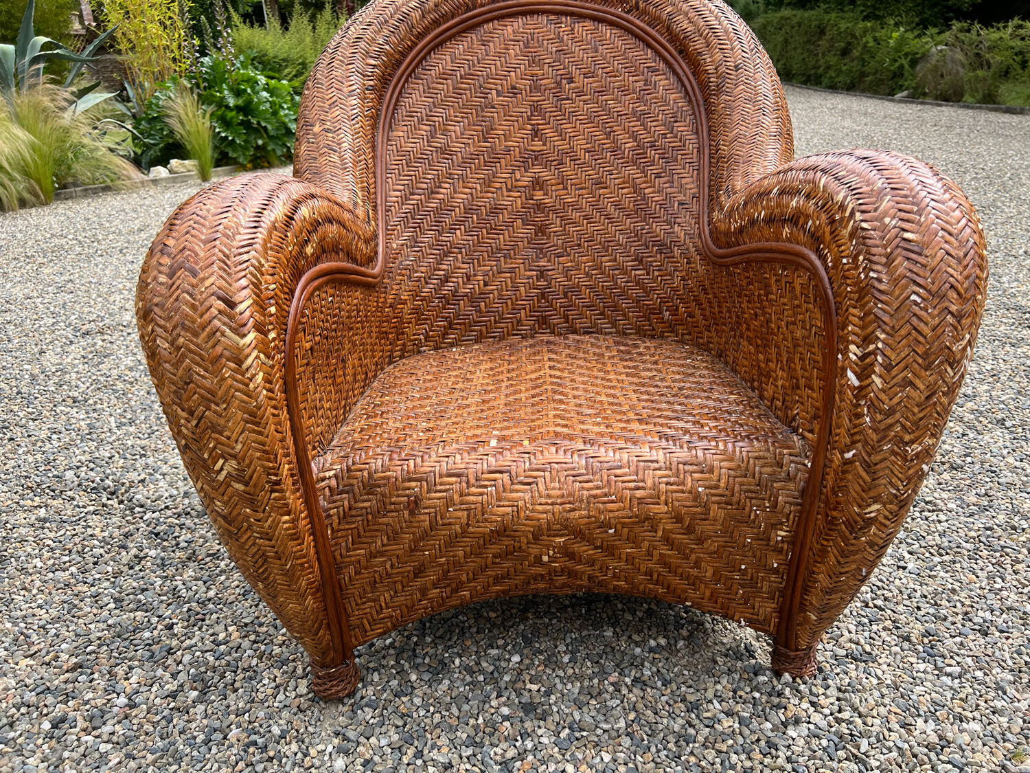 Rattan sofa and armchair