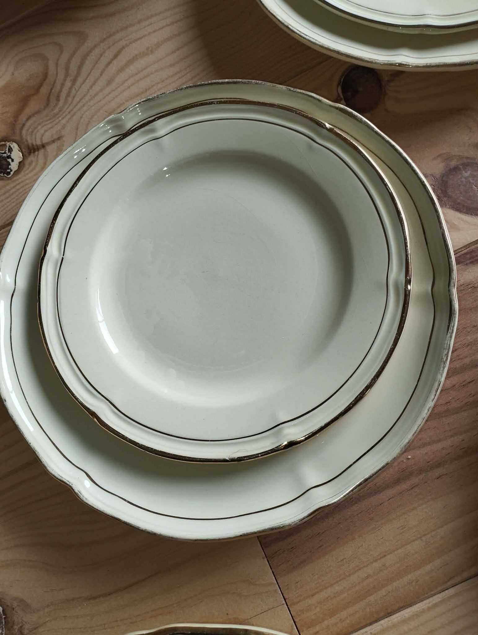 Service de table ancien gien – modèle niderviller – ensemble exceptionnel