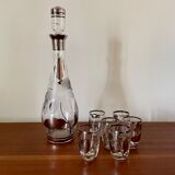 Bohemian crystal liquor service