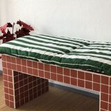 Ceramic tile bench