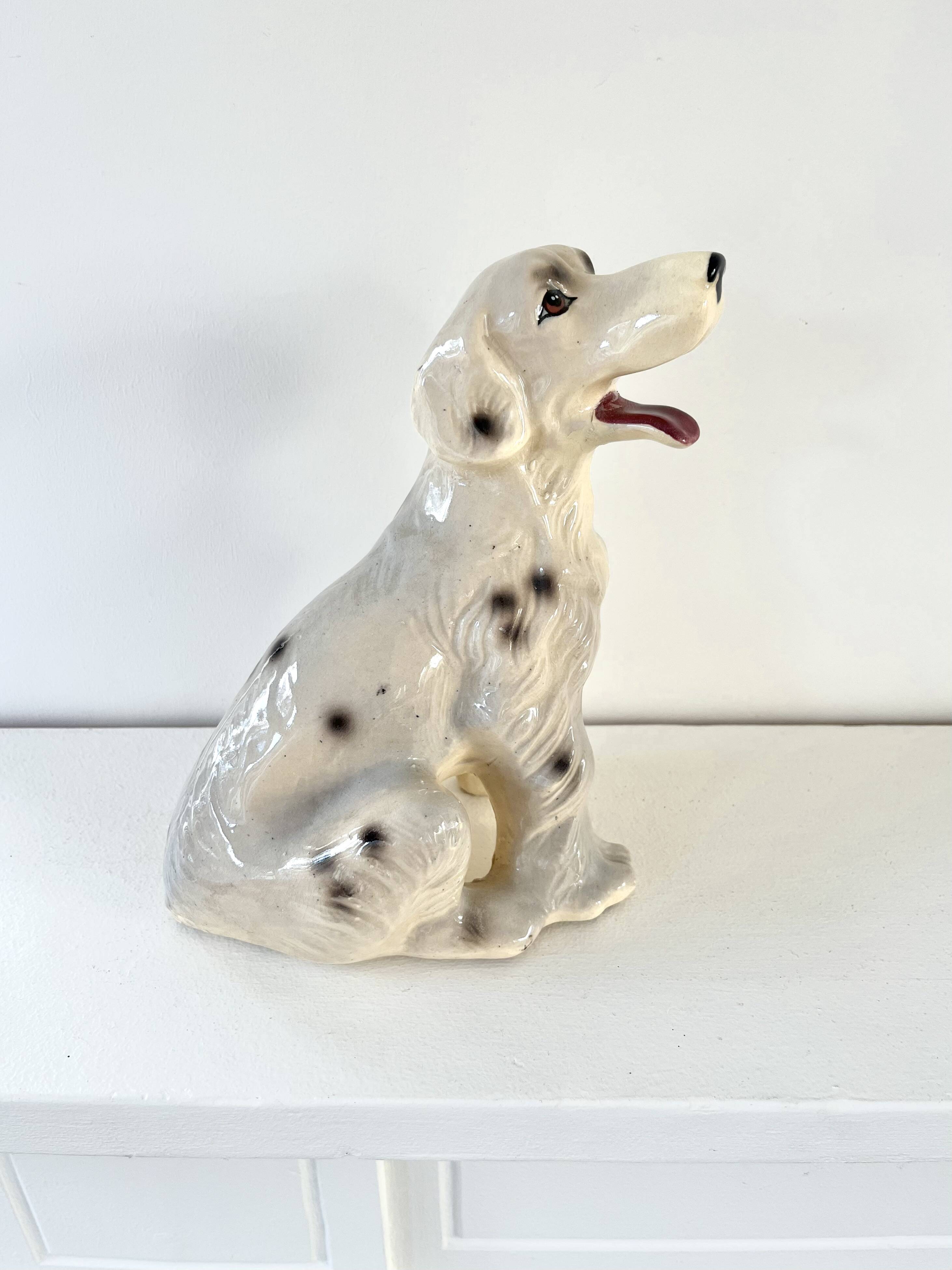 Vintage ceramic dog
