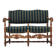 1960s, Danish 2 seater sofa, original condition, furniture wool fabric, solid oak wood.