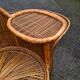 Bench rattan armchair model tablet phone 1960