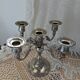 5-headed metal candlestick