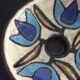 Vintage ceramic candle holder signed Yvette Manoy