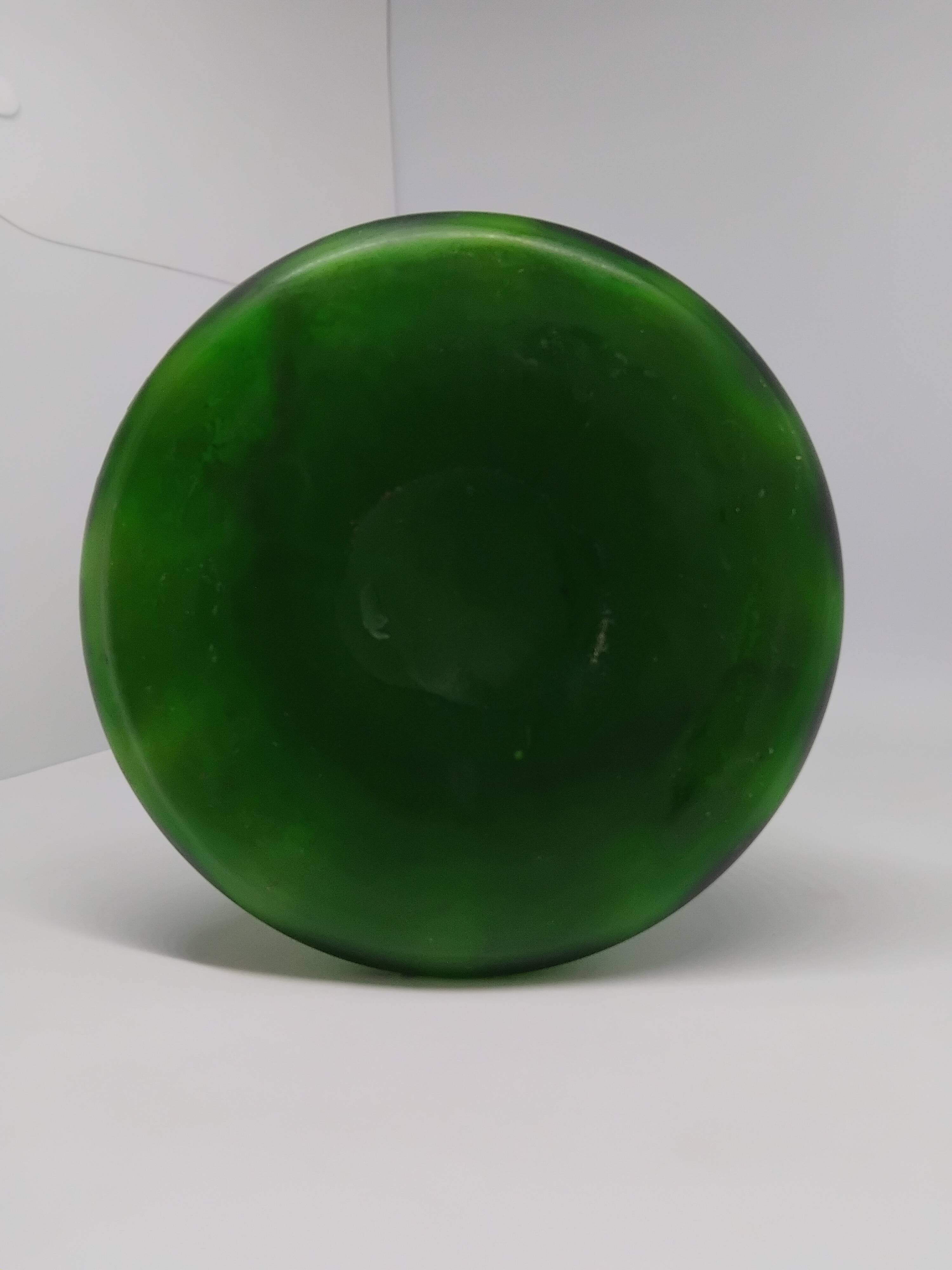 Grand vase Legras. Forme tube dit « Fontainebleau ». Art nouveau. Début XX