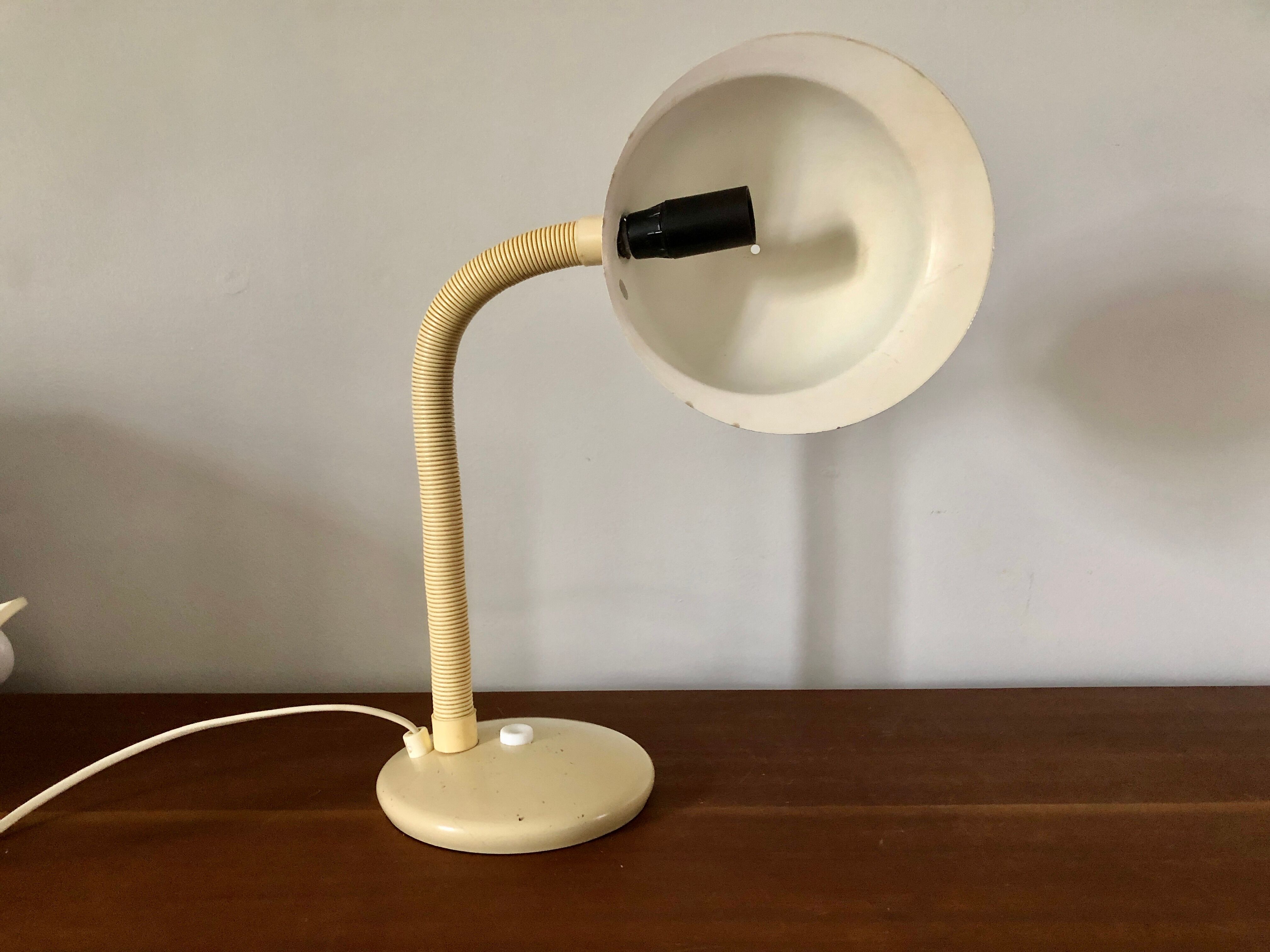Beige desk lamp Aluminor 1970
